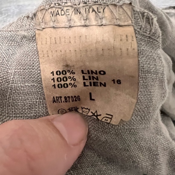 Italian Linen Short Sleeve - Picture 2 of 4